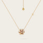 Collier Flora Brune en or jaune 