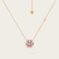 Collier Flora Prune en or jaune 