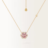 Collier Flora Prune en or jaune 