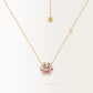 Collier Flora Prune en or jaune 