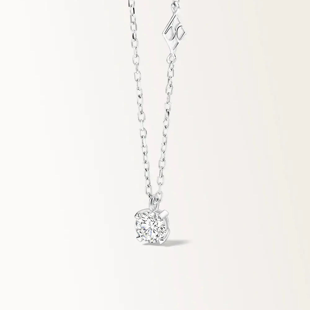 Collier Infini 0.30 carat en or blanc et diamant 