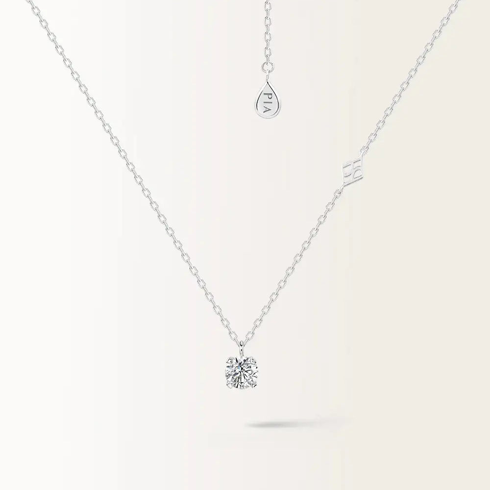 Collier Infini 0.30 carat en or blanc et diamant 