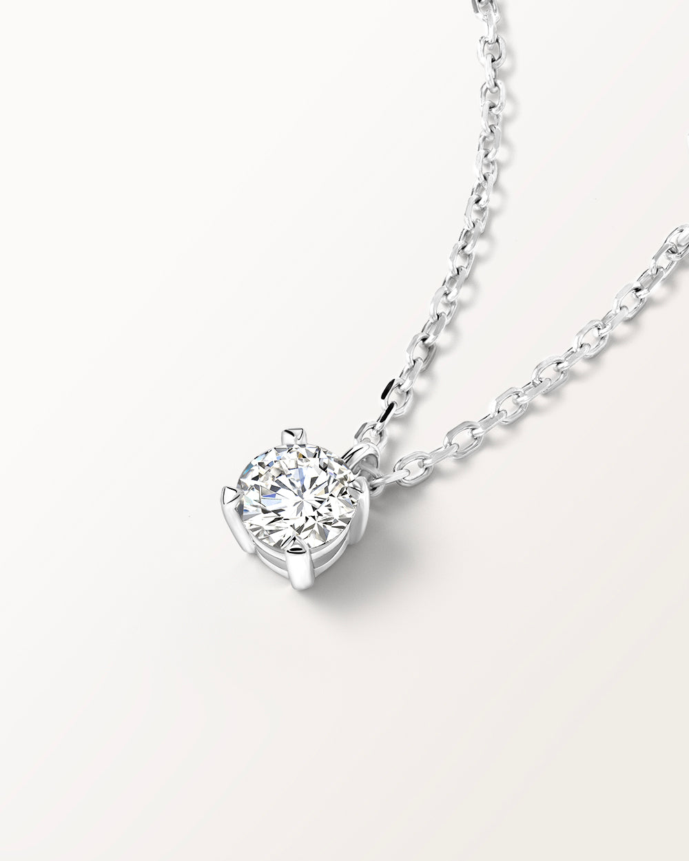 Collier Infini 0.50 carat en or blanc et diamant 