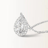 Collier Aura 0.65 carat en or blanc et diamant de synthèse