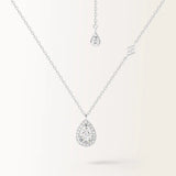 Collier Aura 0.65 carat en or blanc et diamant de synthèse