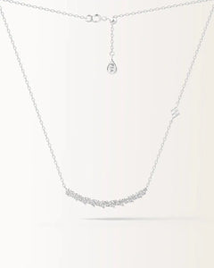 Collier rivière en or blanc et diamant de synthèse