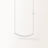 Collier Pure 0.45 carat en or blanc et diamant de synthèse