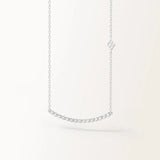 Collier Pure 0.45 carat en or blanc et diamant de synthèse