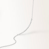 Collier Pure 0.45 carat en or blanc et diamant de synthèse