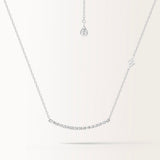 Collier Pure 0.45 carat en or blanc et diamant de synthèse