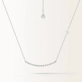 Collier Pure 0.45 carat en or blanc et diamant de synthèse
