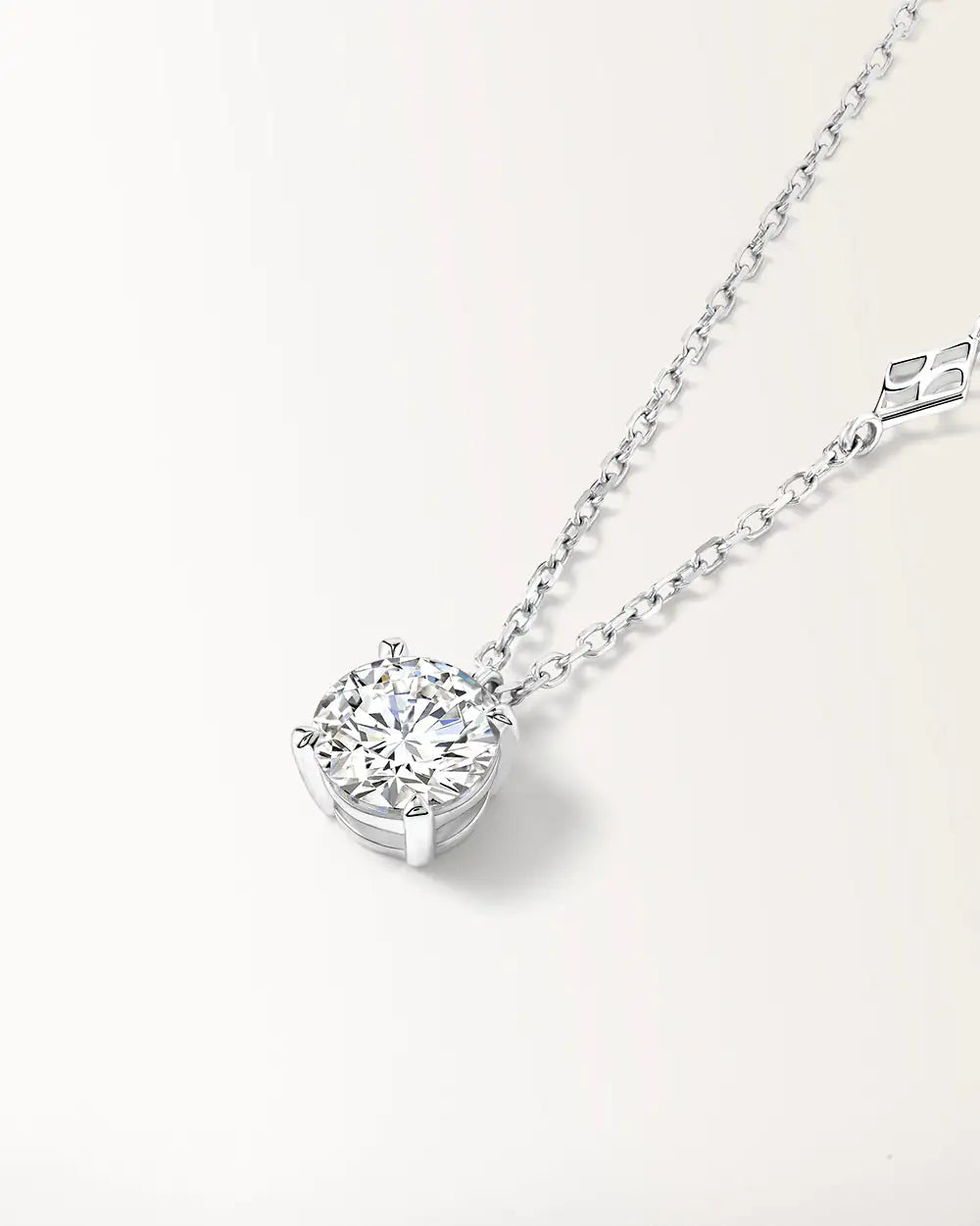 Collier Infini 1 carat en or blanc et diamant