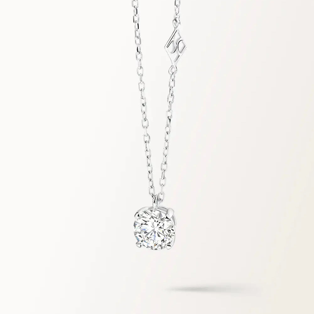 Collier Infini 1 carat en or blanc et diamant