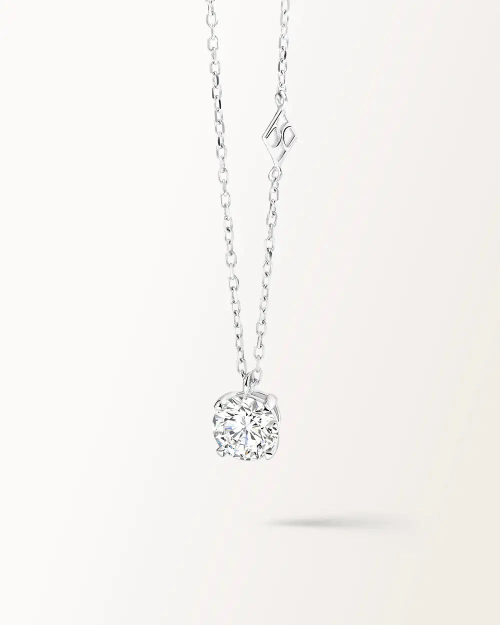 Collier Infini 1 carat en or blanc et diamant