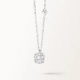 Collier Infini 1 carat en or blanc et diamant