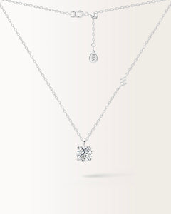 Collier Infini 1 carat en or blanc et diamant