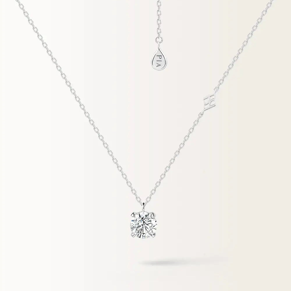 Collier Infini 1 carat en or blanc et diamant