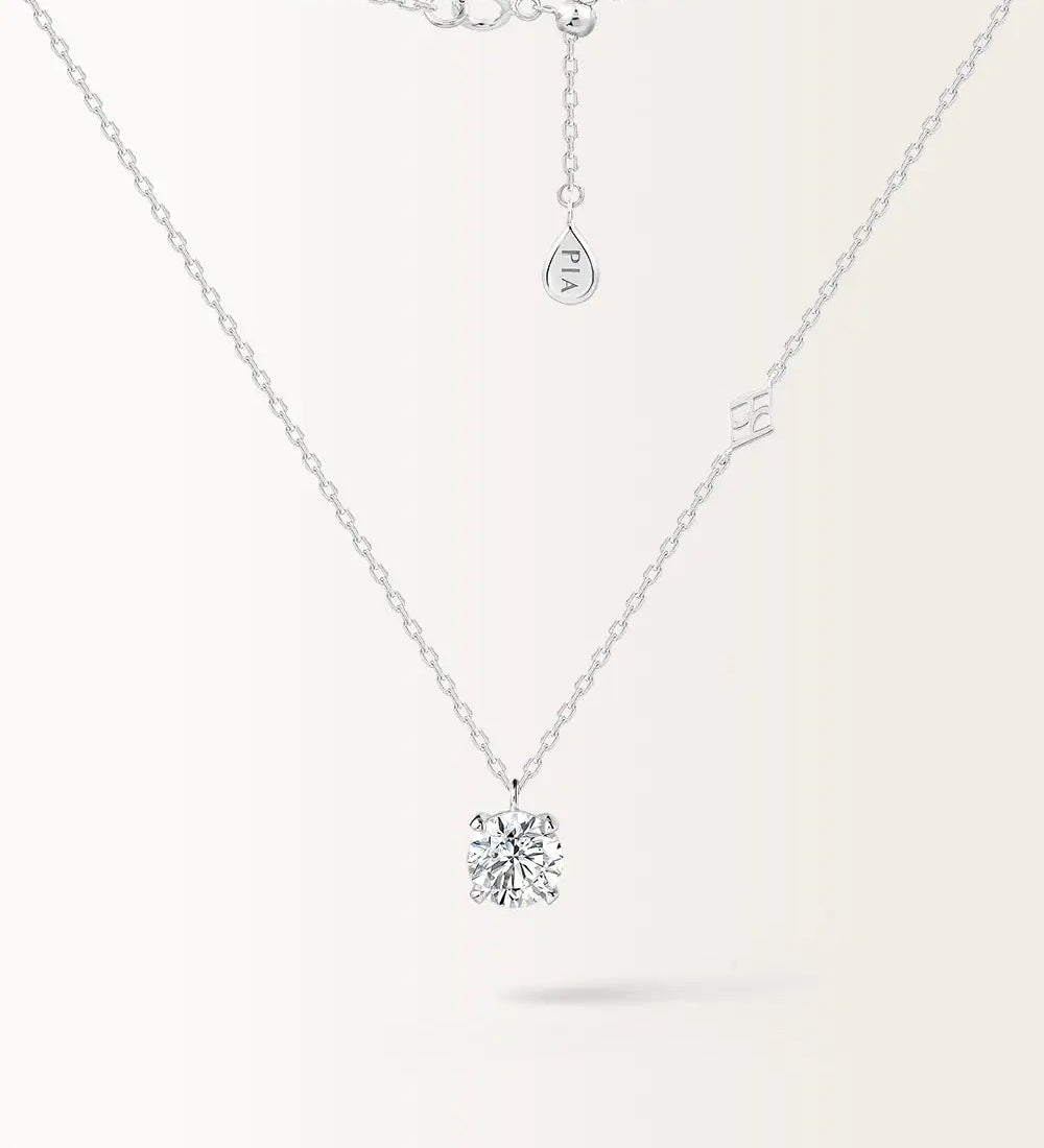 Collier Infini 1 carat en or blanc et diamant