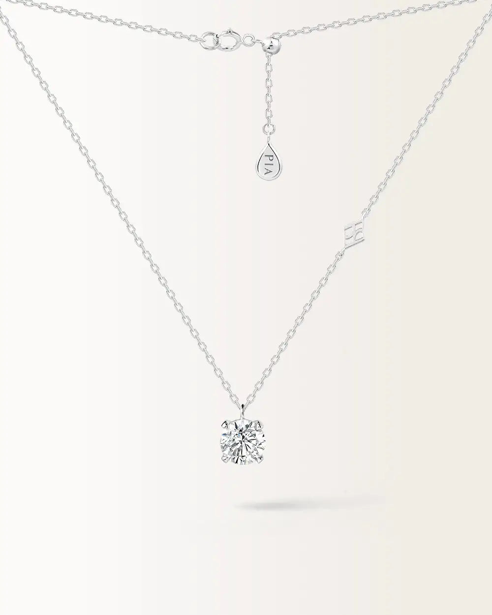 Collier Infini 1 carat en or blanc et diamant