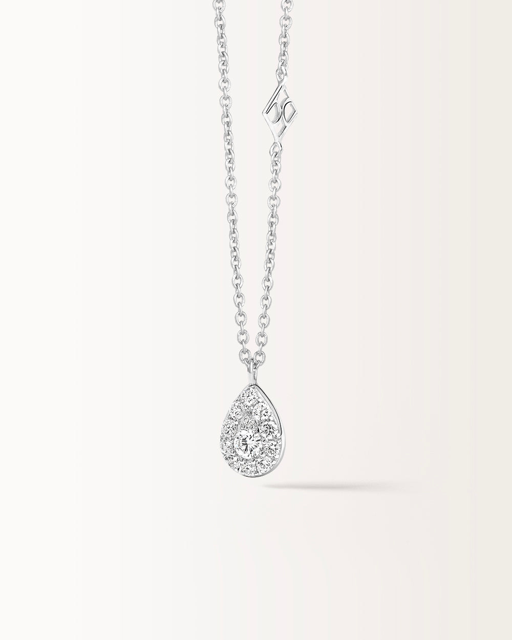 Collier Bagatelle en or blanc et Diamant de laboratoire 