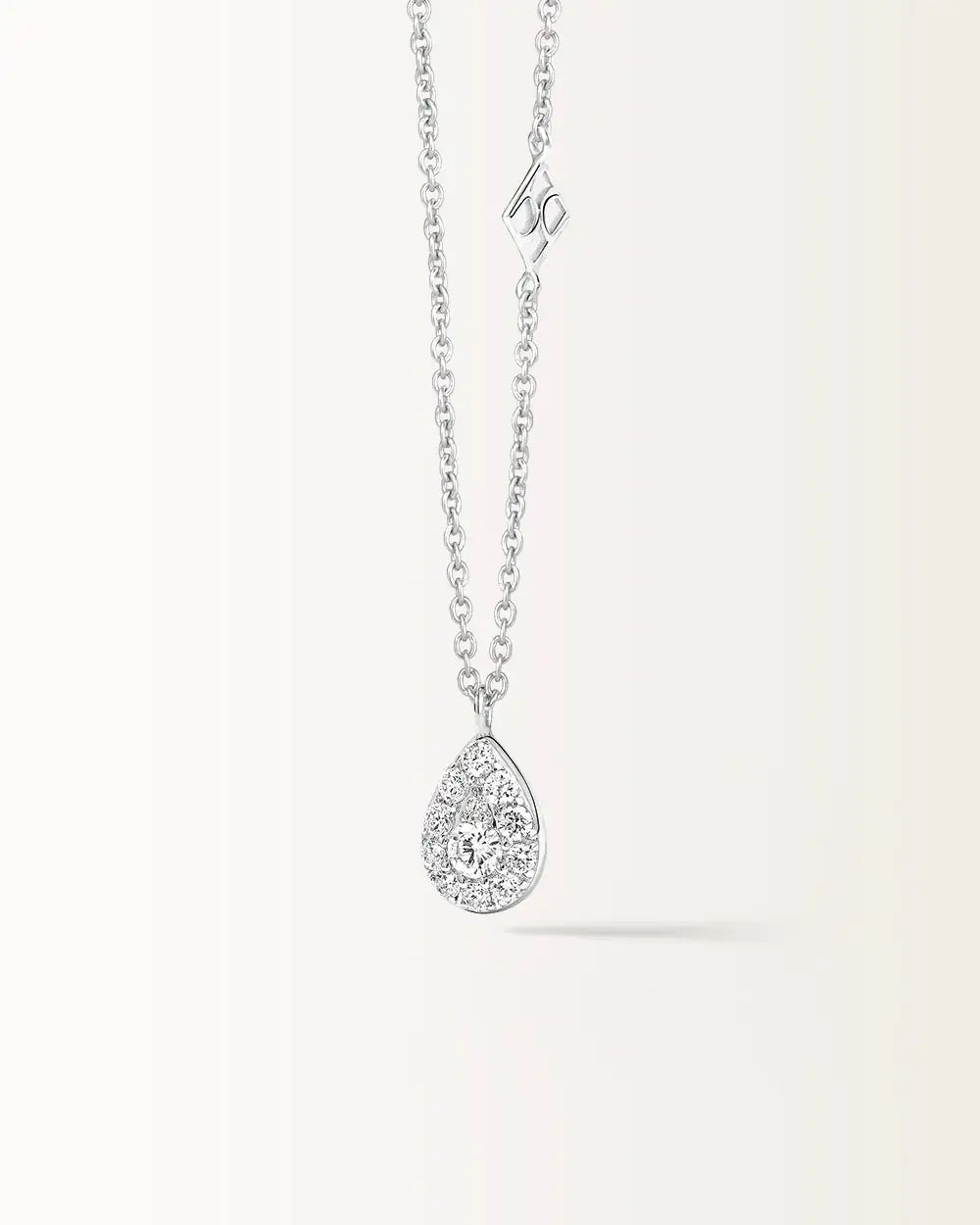Collier Bagatelle en or blanc et Diamant de laboratoire 