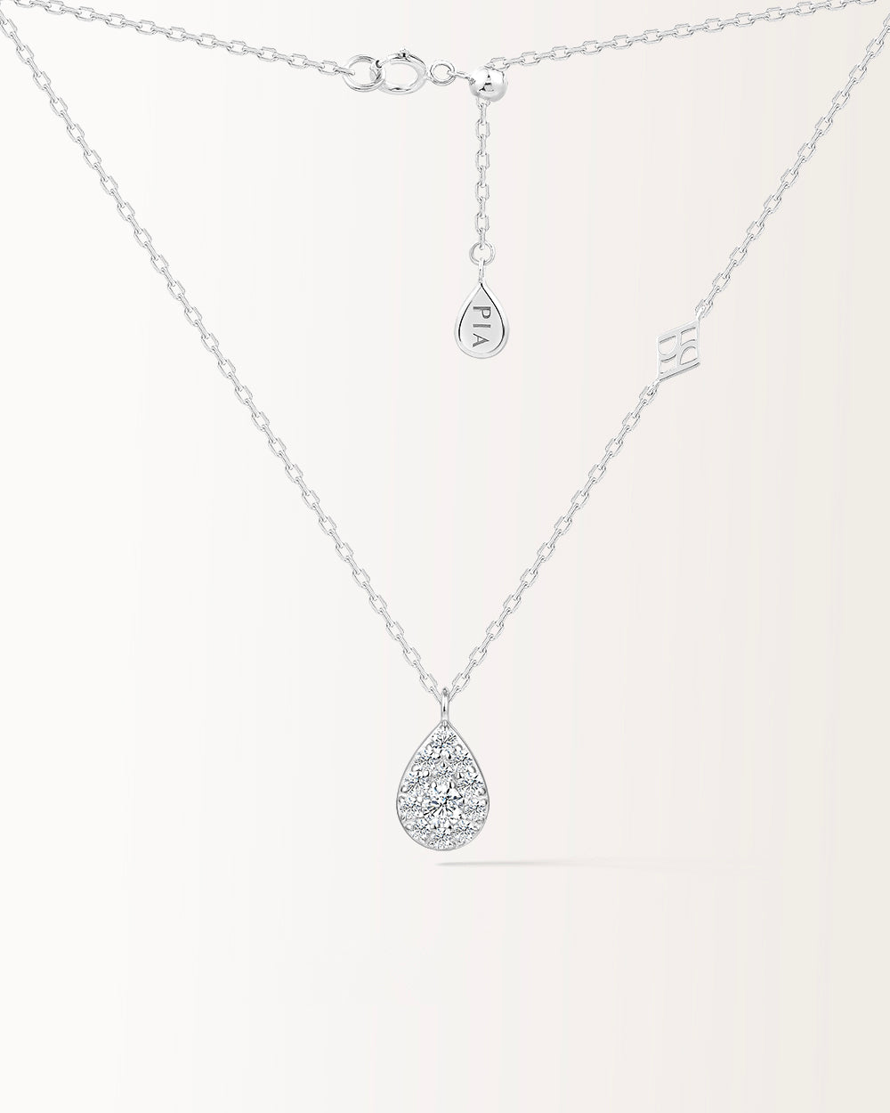 Collier Bagatelle en or blanc et Diamant de laboratoire 