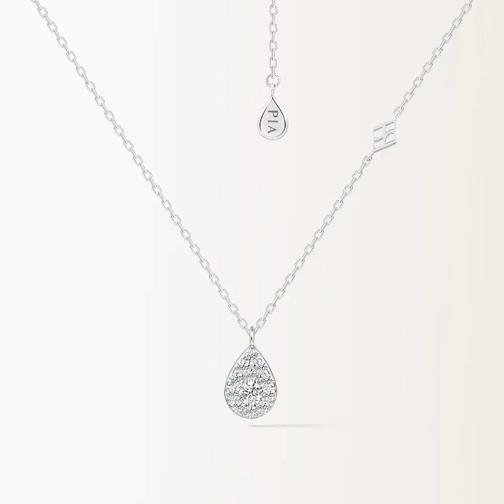Collier Bagatelle en or blanc et Diamant de laboratoire 