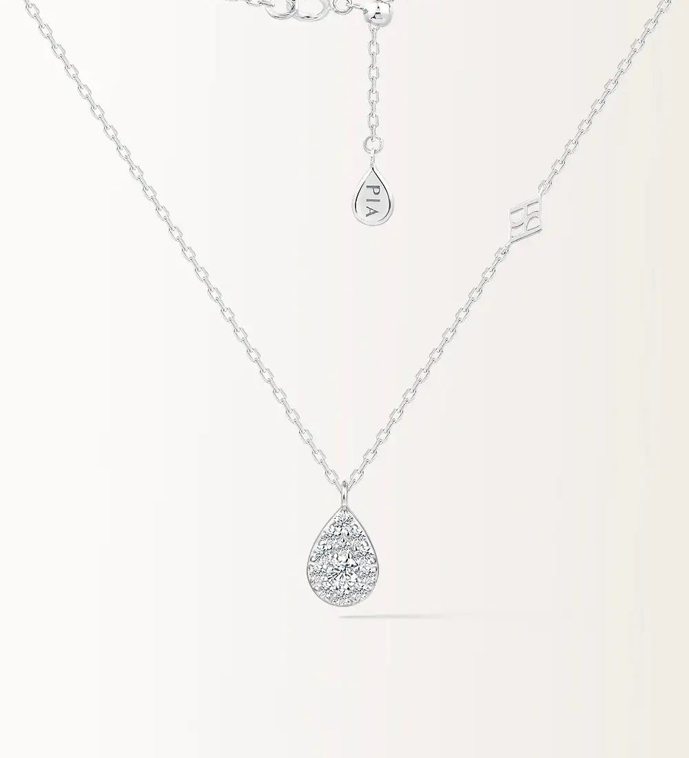 Collier Bagatelle en or blanc et Diamant de laboratoire 
