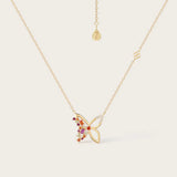 Collier Lila Rosée en Or Jaune