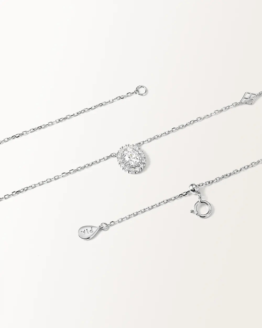 Collier Hanae Or Blanc 