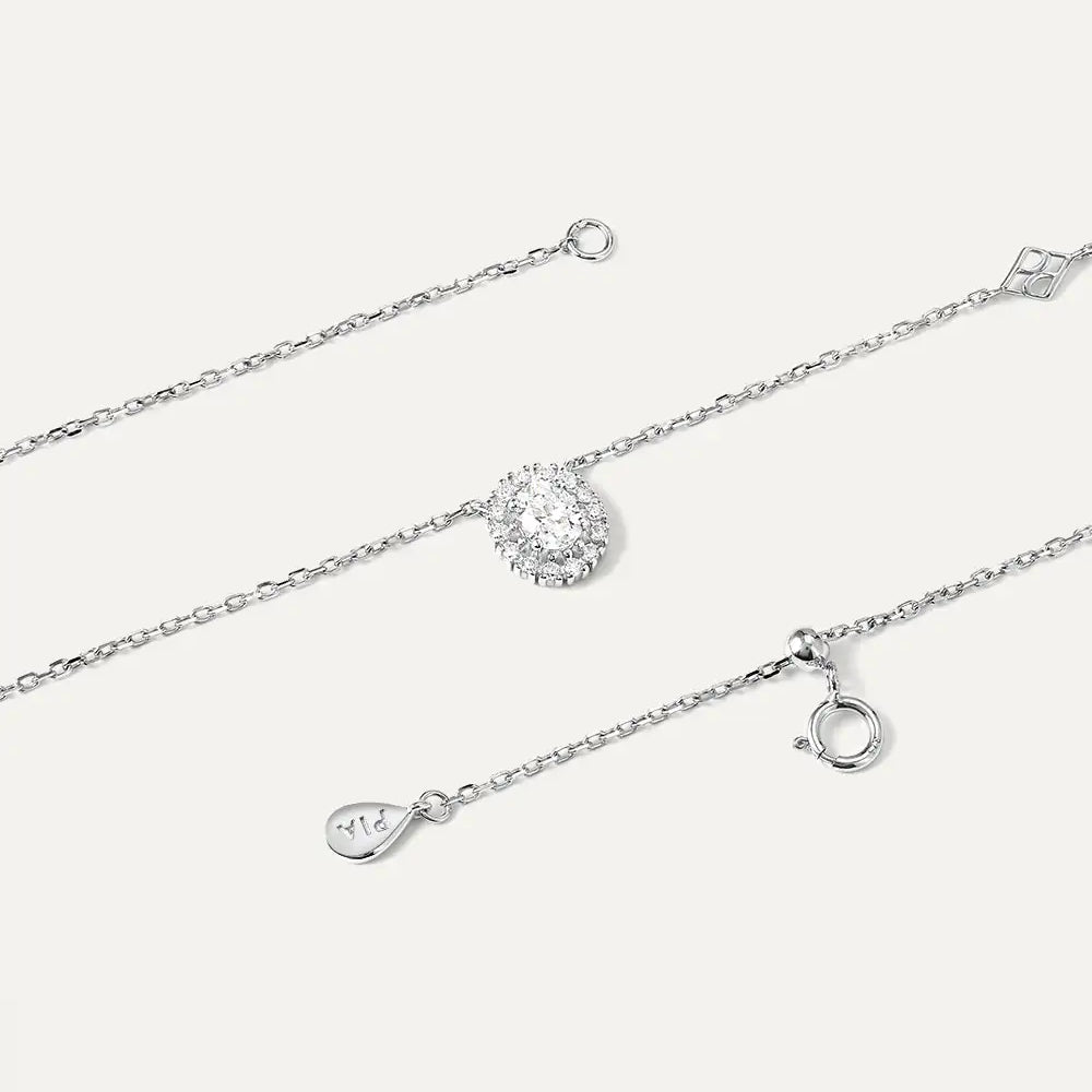 Collier Hanae Or Blanc 