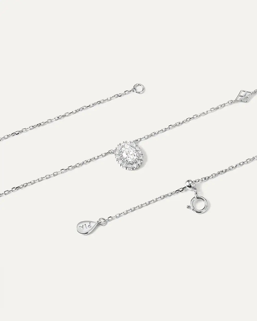 Collier Hanae Or Blanc 