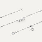 Collier Trois en Or blanc