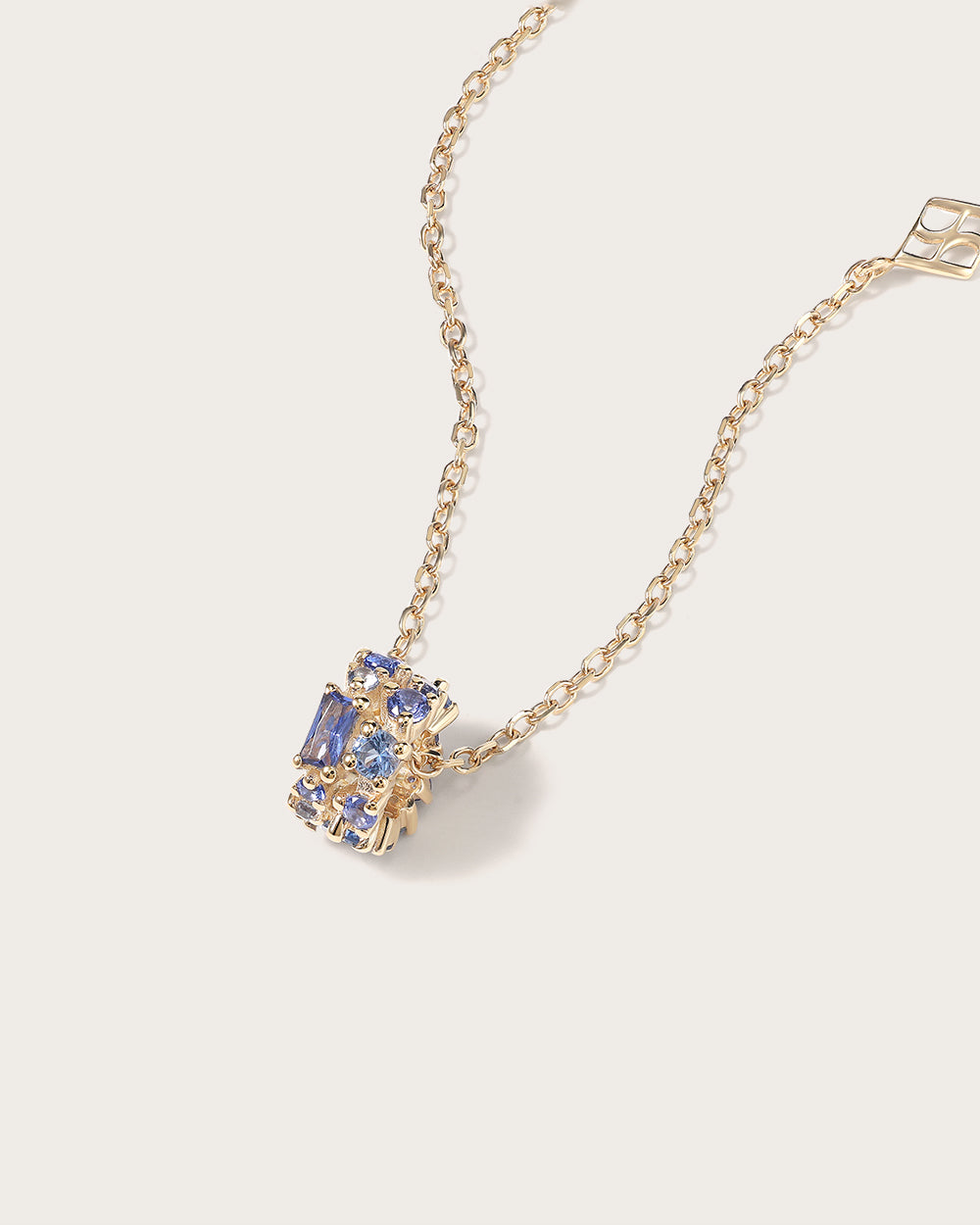 collier Baby Ophélie Bleue en Or Jaune