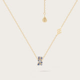 collier Baby Ophélie Bleue en Or Jaune