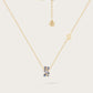 collier Baby Ophélie Bleue en Or Jaune