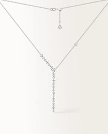 Collier Grâce 1.33 carats en or blanc et diamant de synthèse