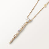 Collier Alba1.43 carats en Or Jaune et diamant de synthèse