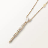 Collier Alba1.43 carats en Or Jaune et diamant de synthèse