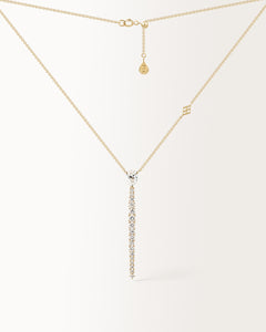 Collier Alba1.43 carats en Or Jaune et diamant de synthèse