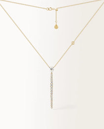 Collier Alba1.43 carats en Or Jaune et diamant de synthèse