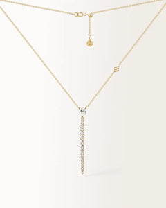 Collier Alba1.43 carats en Or Jaune et diamant de synthèse