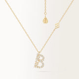 Collier Initiale B en or jaune