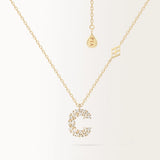 Collier Initiale C en or jaune