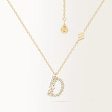 Collier Initiale D en or jaune