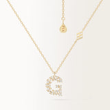 Collier Initiale G en or jaune