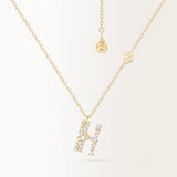 Collier Initiale H en or jaune