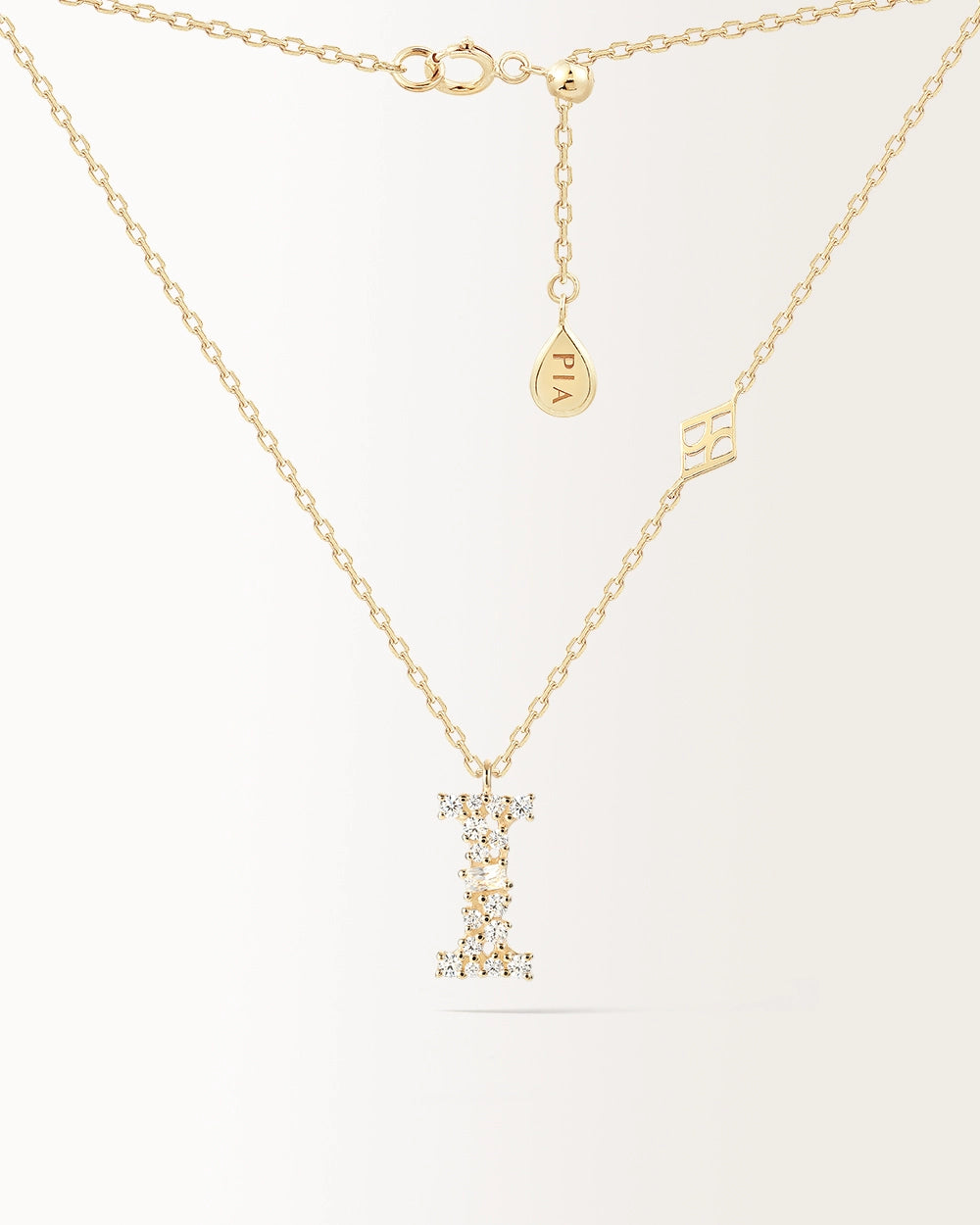 Collier Initiale I en or jaune