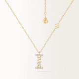 Collier Initiale I en or jaune