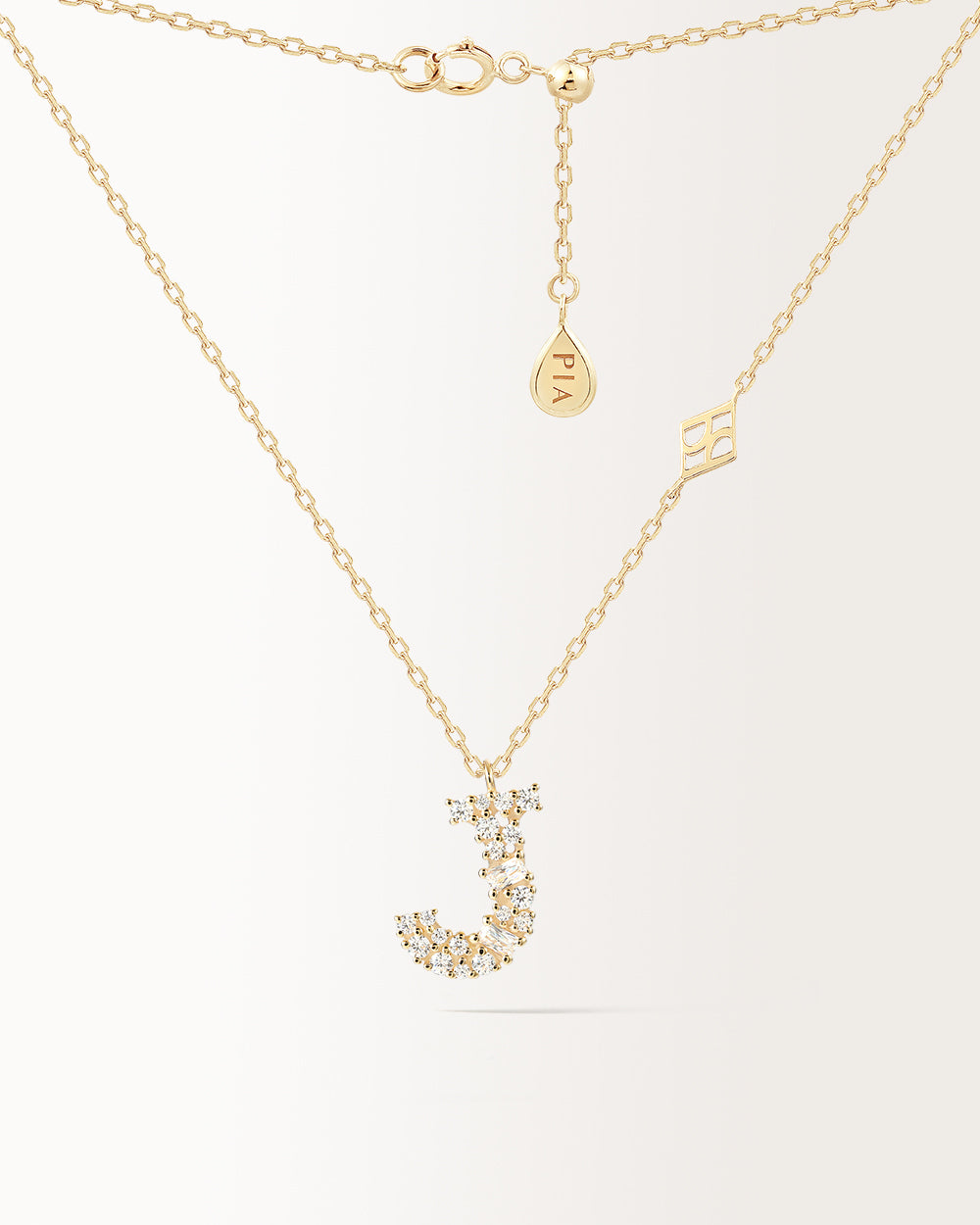 Collier Initiale J en or jaune